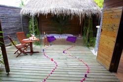 Kuredu Island Resort - Maldives. Jacuzzi beach villa.